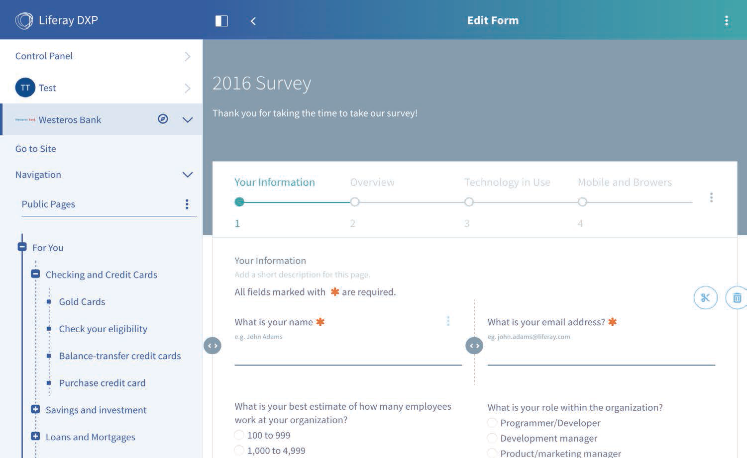 DXP Form